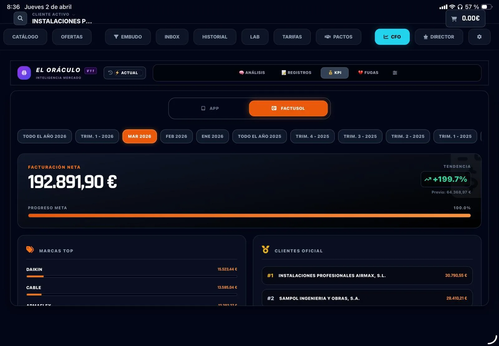 Digitalizador de tarifas B2B screenshot 1