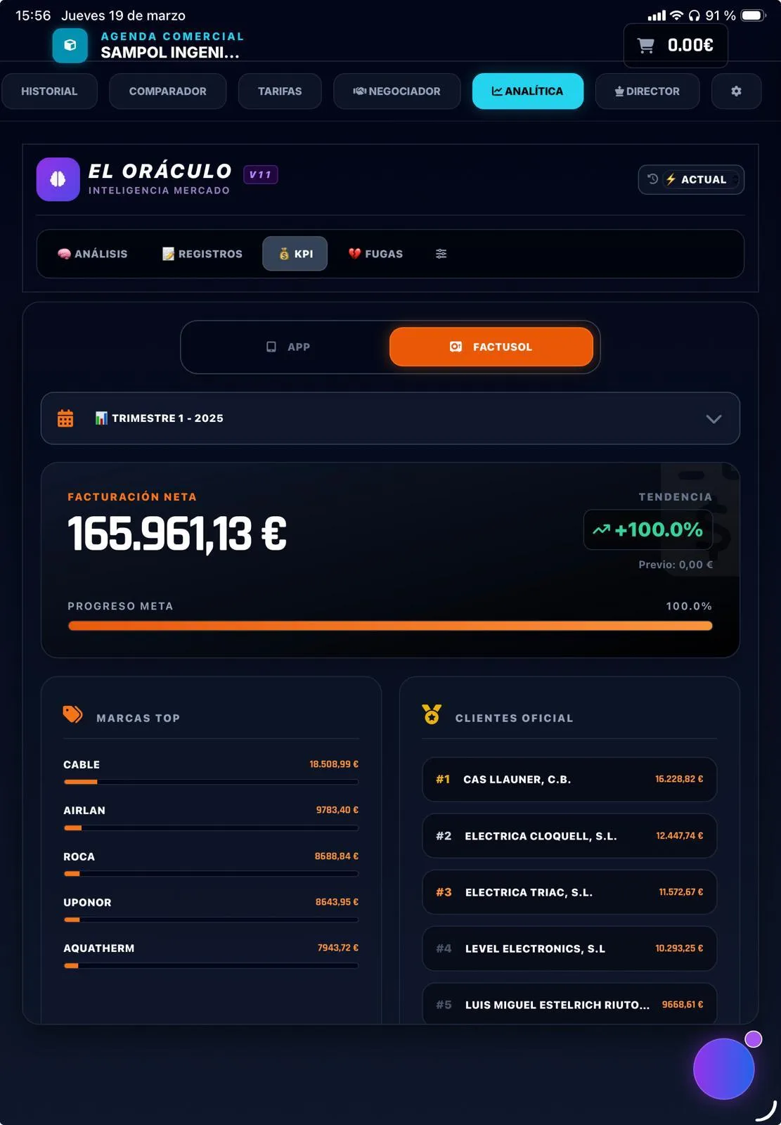 Digitalizador de tarifas B2B screenshot 3