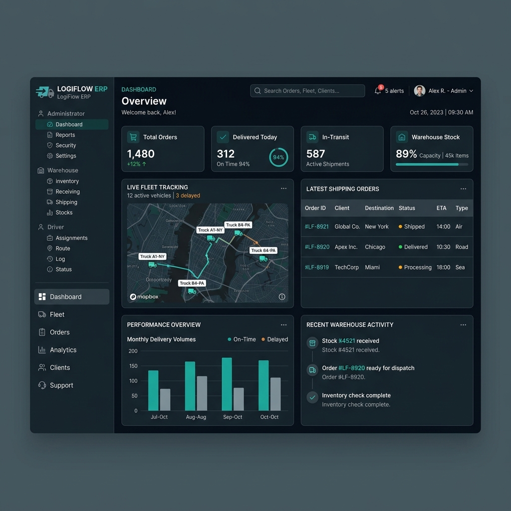 ERP logístico Centras Mil